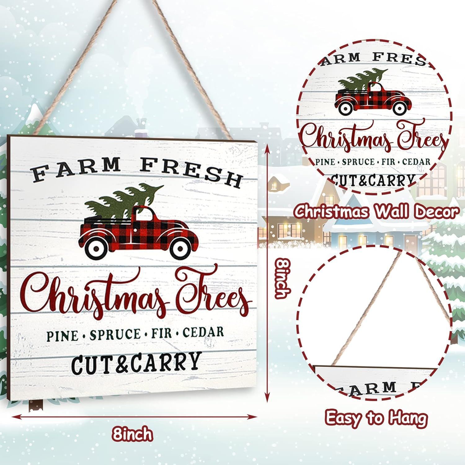 Navidad árbol de Navidad Santa Claus inglés kanglu pintura decorativa hogar sofá Fondo pared decoración sin marco pintura núcleo