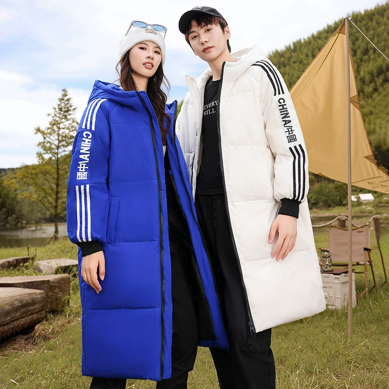 Высокое качество зимний корейский пуховик из белой утки пуховик пара утолщает и согревает длинные