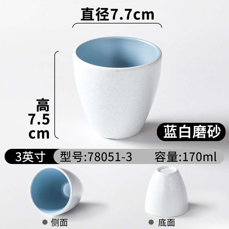 78051-3 파란색과 흰색 반투명