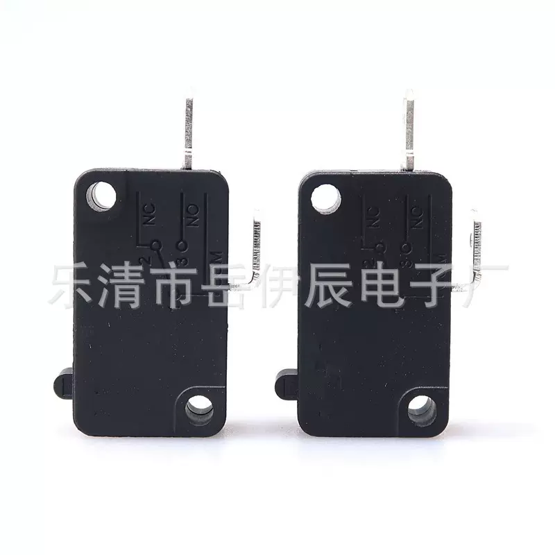 KW7大号微动开关常闭常开带手柄三脚大微动开关铁脚铜脚