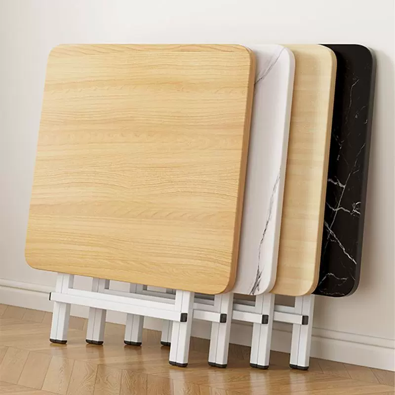 可折叠桌家用餐桌简易便携式饭桌出租房正方形小户型吃饭简约方桌