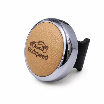 Steering wheel booster Ball Auxiliary Device, Multifunctional High-End - skin-texture-khaki
