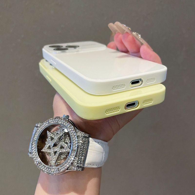 大视窗自带镜头膜16ProMax苹果手机壳12iphone17适用14高级纯色壳|undefined