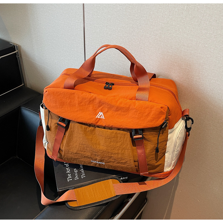 Travel Bag Large Capacity Women's Trolley Case Boarding Bag Luggage Bag Dry and Wet Separation Sports Fitness Bag