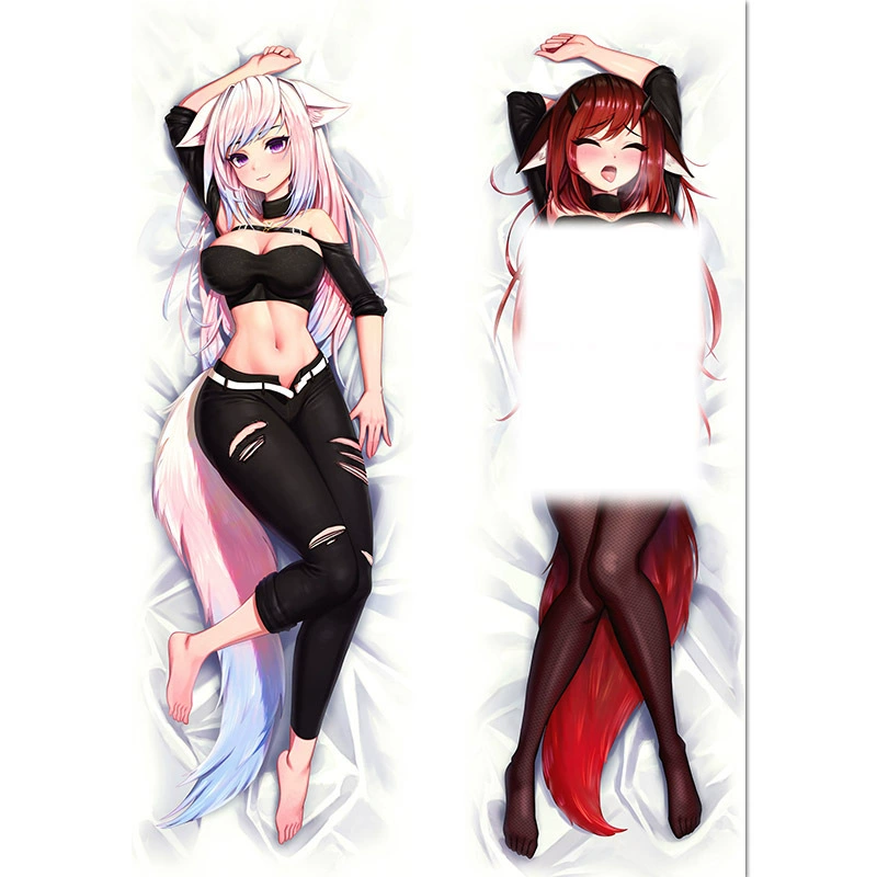 Наволочка для подушки Furry Beast Mother Beast Ear Girl Little Fox Kawaii Loli Anime и другие подушки 2Way50