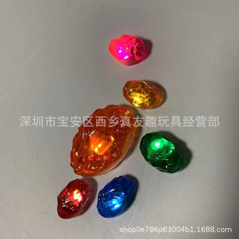 Guantes de guerra infinitos mieba con luces gema desmontables Guantes de niños duplex Xia de acero directo de fábrica