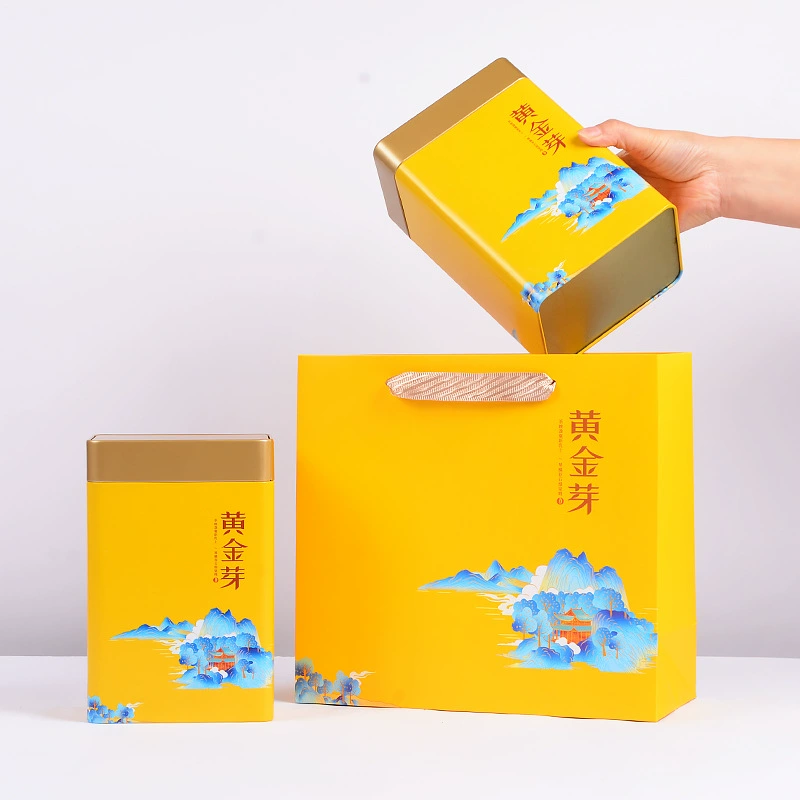 0.5kg Golden Bud, чайная банка, упаковка, производитель, оптовая продажа, большой золотой чай, нейтральная коробка для чая, подарочная коробка