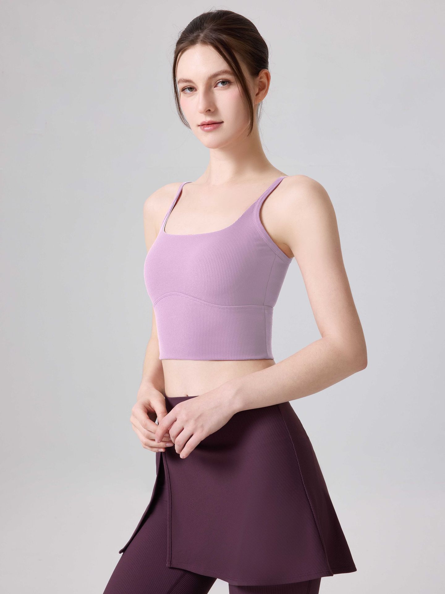Chaleco de yoga para mujeres, cojín de pecho, ropa interior deportiva, hilo de alta resistencia, secado rápido y transpirable, cabina de fitness pequeña