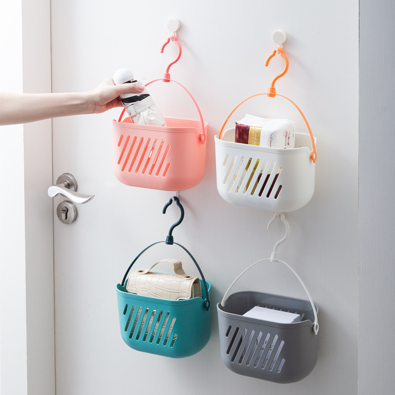 Bathroom Hanging Basket with Rope Hook Storage Sundries Hanging Bucket Hanging Rack Big Explosion Storage Basket Dormitory Artifact Bathroom Hanging Basket with Rope Hook Storage Sundries Hanging Bucket Hanging Rack Big Explosion Storage Basket Dormitory Artifact