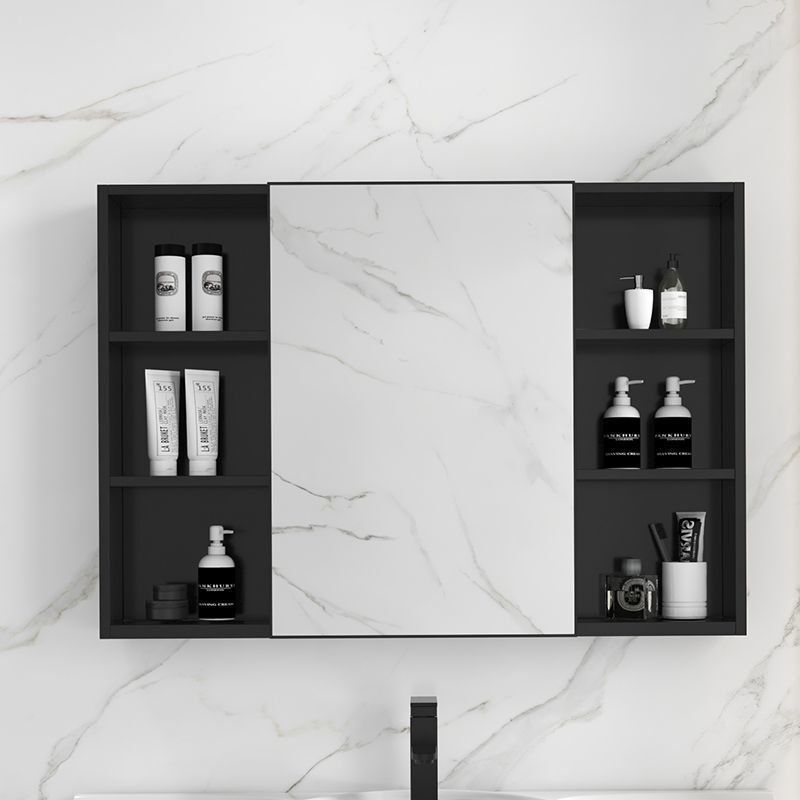 Simple Style Storage Bathroom Mirror Cabinet, Wall-Mounted Bathroom Mirror with Storage Rack, Towel Rack, Storage Mirror Box Simple Style Storage Bathroom Mirror Cabinet, Wall-Mounted Bathroom Mirror with Storage Rack, Towel Rack, Storage Mirror Box