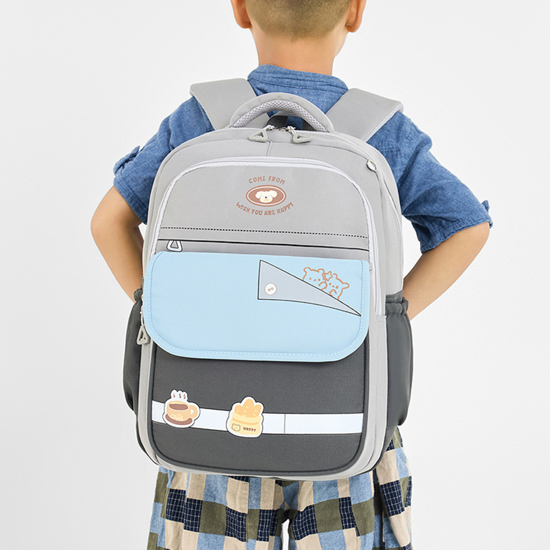 Mochila de estudiantes de primaria de gran capacidad, mochila para niños, mochila de hombros respirada, mochila de niñas resistente al desgaste.