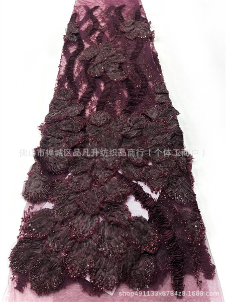 industria pesada tridimensional con cuentas bordadas Gaoding hermosa cena de fiesta mitzvah vestido de moda tela