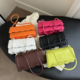 �羳����Ů��2024�ﶬ�¿��ɫPU�μ�����Ψ����߅Ҹ�°�bag