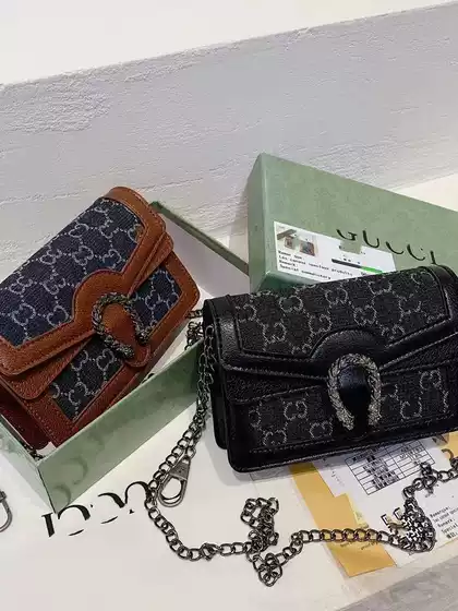 Wholesale Cross border Small Bags for Women 2025 New Wine God Bags G Home Strap Box Bags Fashion Retro Chain Small Square Bags