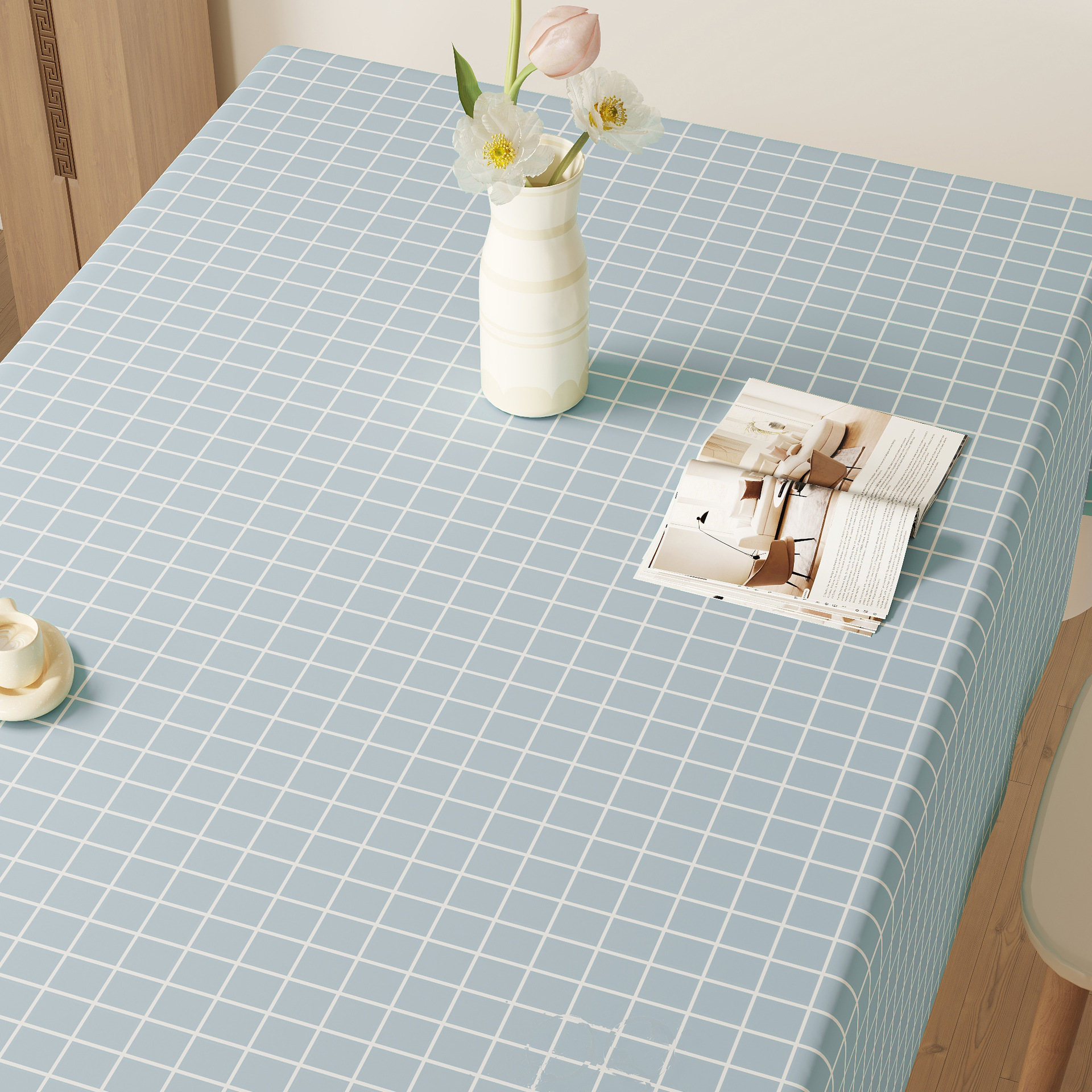 Pequeña celosía azul (respetuosa con el medio ambiente, suave e insípida)