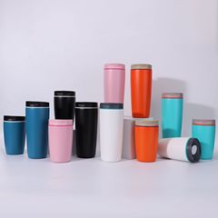 新しい高品質のシンプルでファッショナブルなコーヒーカップ、クリエイティブなステンレス鋼の魔法瓶カップ、ドーパミンポータブルタンブラー