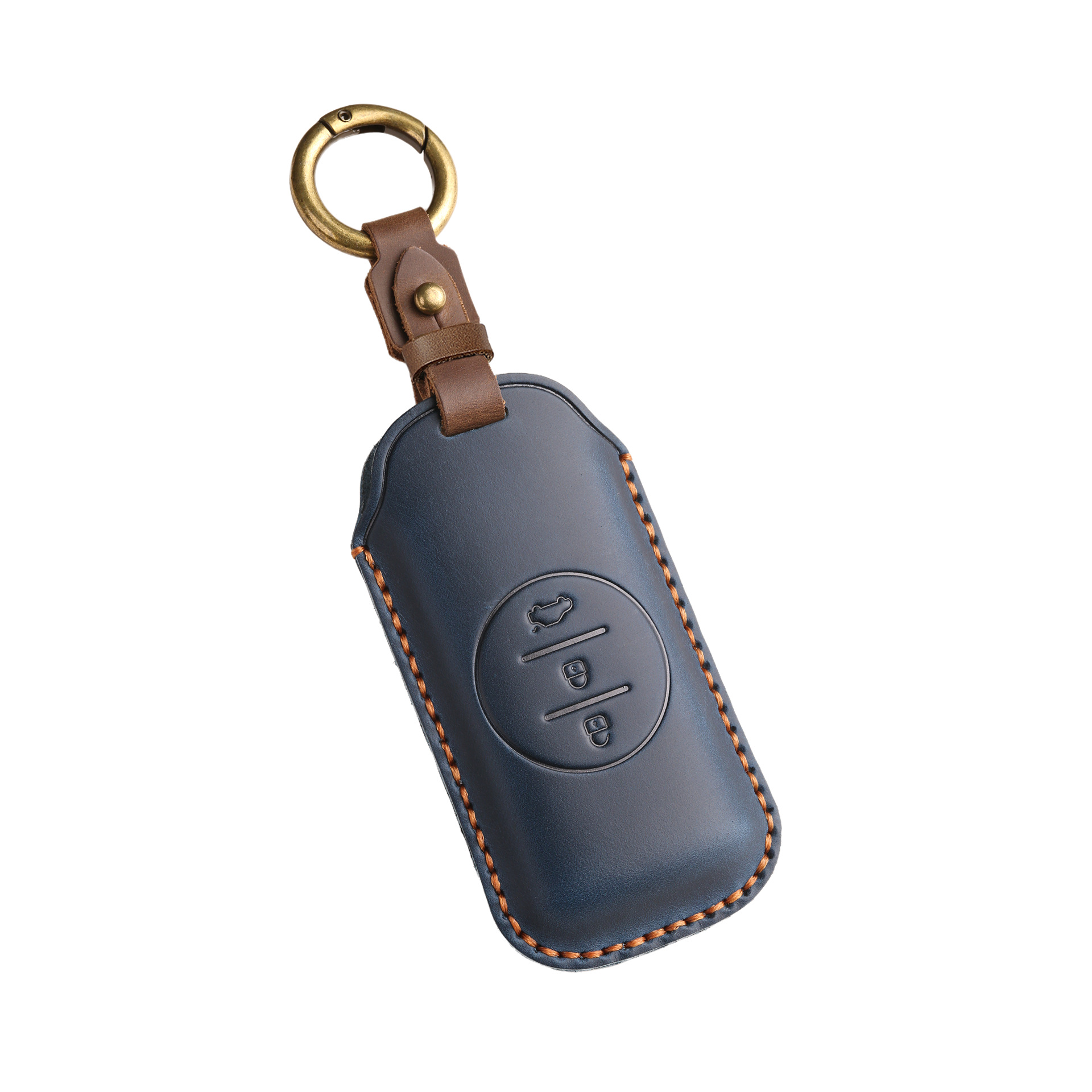 New Retro Key Cover Suitable for Chery Xingtu Car Tiggo 7 Special Handmade Leather Key Case Buckle