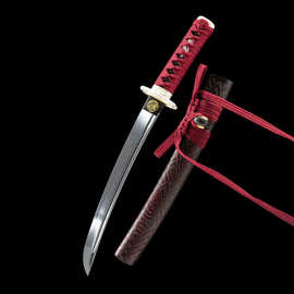 外贸批发手工胁差日本刀东洋居合刀短刀一体刀剑wakizashi未开刃