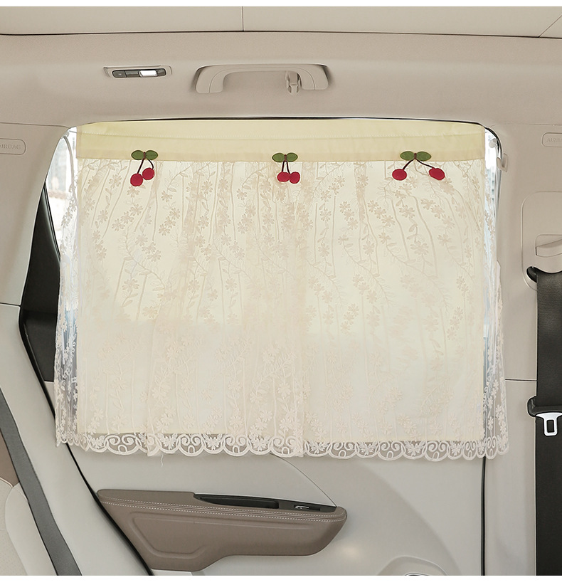 Car Sunshade Side Curtain Suction Cup Car Baby Sun Protection Heat Insulation Curtain Car Baby Privacy Side Curtain