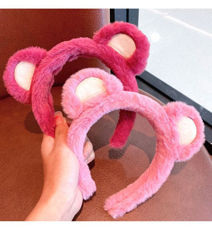 Strawberry Bear Plush Headband