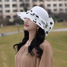 欧根纱帽子气质优雅女春夏季凉帽渔夫帽时尚妈妈礼帽防晒遮阳帽子