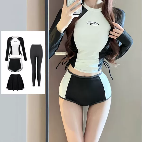 53296 Black and white [skirt + trousers]