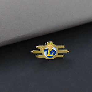 Fallout Game Merchandise Vault Boy Pin, Vault Boy Enamel Badge, Fan Collectible