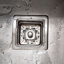 不锈钢水槽方形下水器带提篮过滤隔渣防臭下水管排水管下水头配件