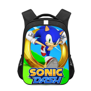 2025 New Sonic Children's Men's and Women's School Bags Primary School Backpacks Cartoon Trendy Backpacks Cross-Border Waterproof and Heat