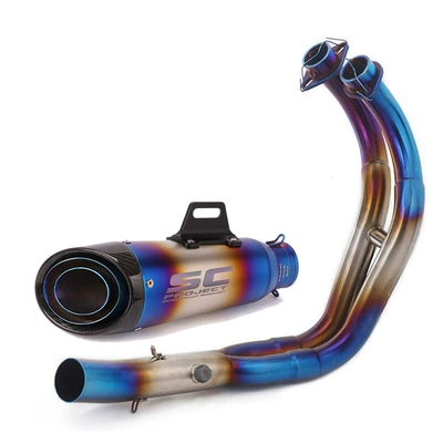 Motorcycle exhaust pipe — Mt-07 R7 Xsr700 R7 Modified - full-k
