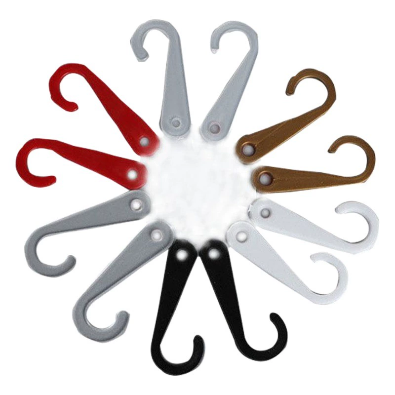 Оптовая продажа прозрачный вопросительный крючок для упаковки чулок прозрачный крюк