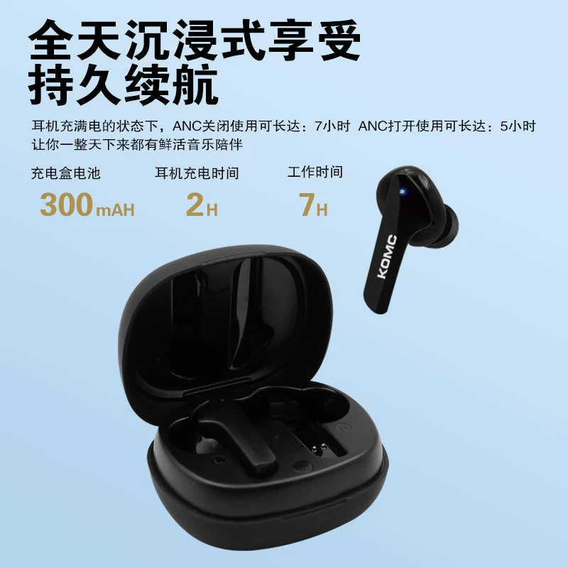 Беспроводные умные сверхдлинные наушники, трехмерные вкладыши, Bluetooth, (跨境贸易)