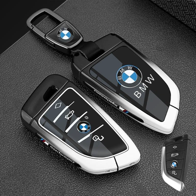 Static Rod/Key Bag Key Cover 530Li 3 Series - bmw-model-a-metal-buckle-black-and-white-1-piece