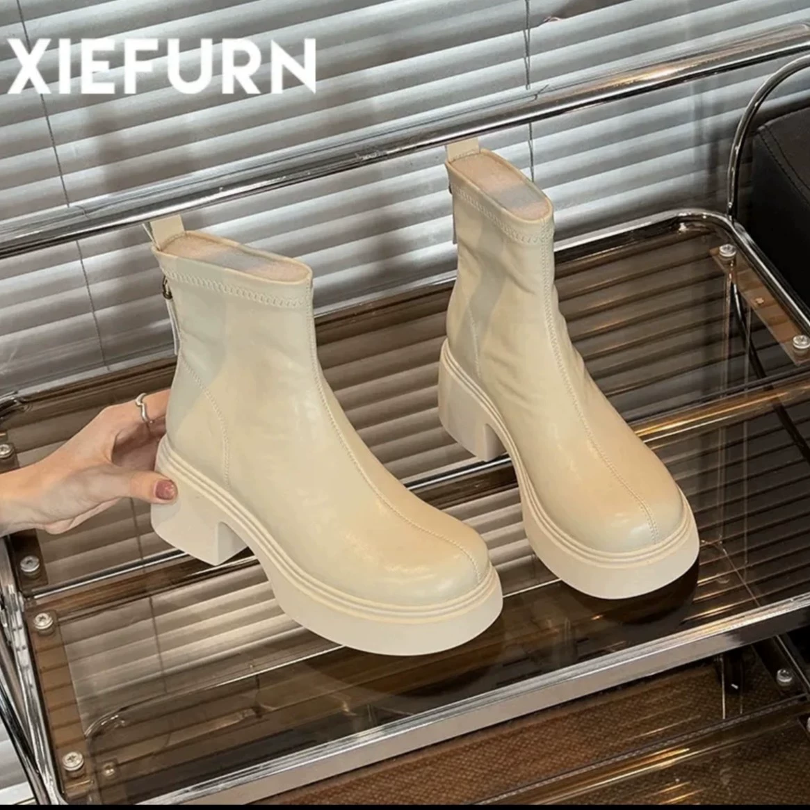 Британские ботинки Martin 2024 новые ботинки на шнуровке задние молнии дикие ретро толстые каблуки тощие ботинки