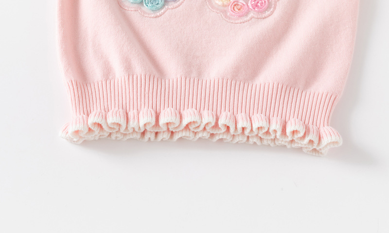Mädchen Pullover Mit Pailletten Schmetterling Und Spitzenärmel_voghion.com