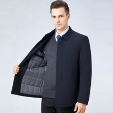 2025棉衣男冬季加厚棉服外套男士新款中老年休闲翻领夹克棉袄批发