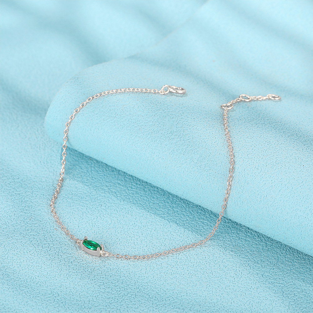 4g Weight Zircon Inlay Material Bracelets Classification 925 sterling silver Chain Material 1 Piece Quantity Daily Occasion 925 Sterling Silver Material Geometric Pattern Women's Gender Inlay Design Simple Style, Shiny Style 925 Sterling Silver Bracelets Simple Style Shiny 12