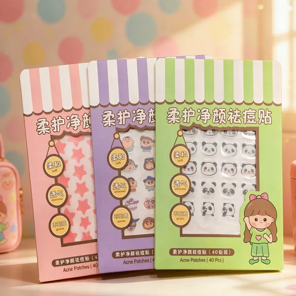 Free shipping breathable acne patches for students, cute acne patches, hydrocolloid, can be applied with makeup, waterproof and sweatproof acne patches, two-yuan store