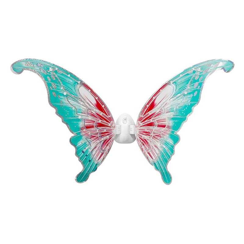 Movimiento elfo alas mariposa eléctrica perro Ángel espalda decoración niños luminoso juguete niña regalo