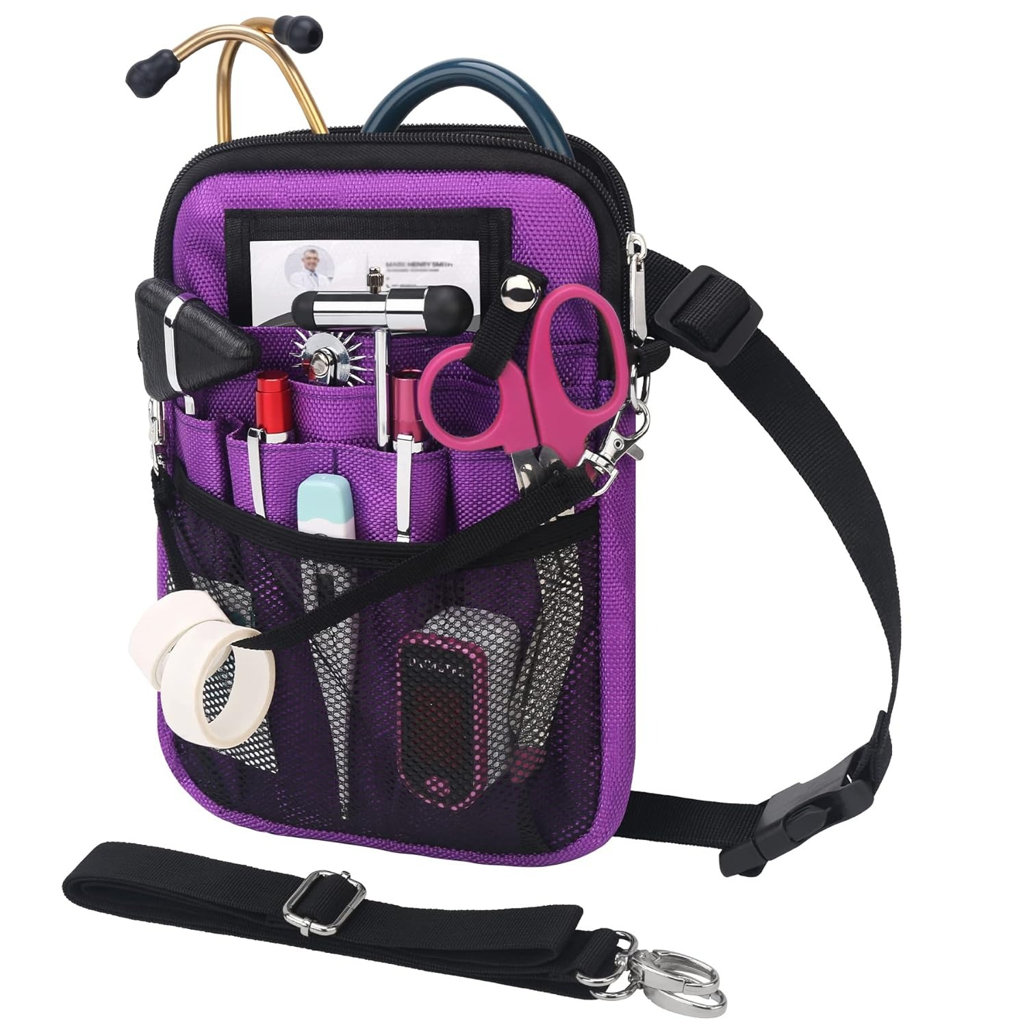 공장 도매 옥스포드 천 다기능 간호사 대각선 가방 휴대용 실내 의사 용품 허리 가방 의료