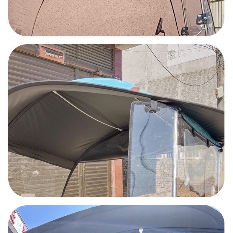Carport Bracket Electric Vehicle Canopy Support Pole White Fiber Rod Support Clip Universal Rain Shelter Accessories Collection