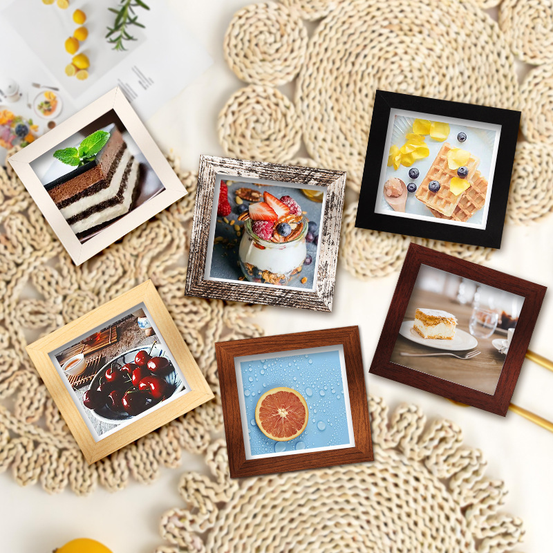 Square Photo Frame Display Stand 4inch Photo Print Work Preservation Mounting Frame Empty Frame Wholesale 10X10 Photo Frame