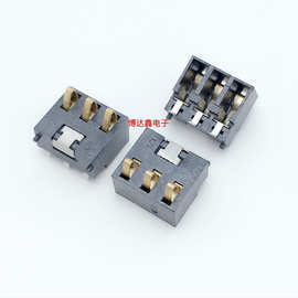 BC-75-3PD650电池座 3脚3P电池接触点 间距2.5PH 高6.5H  柱0.6mm