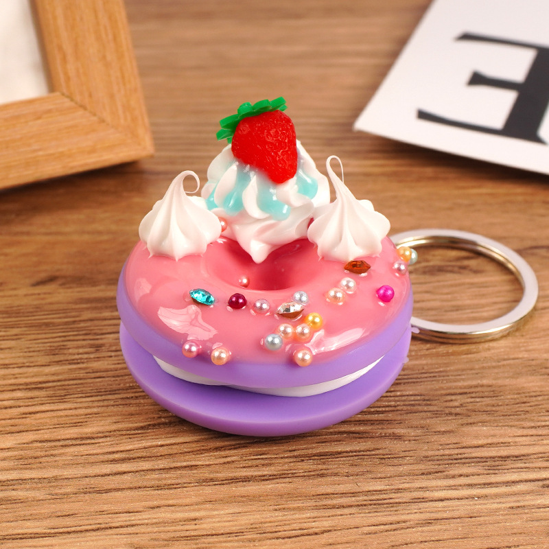 Colgante de círculo dulce rojo rosa