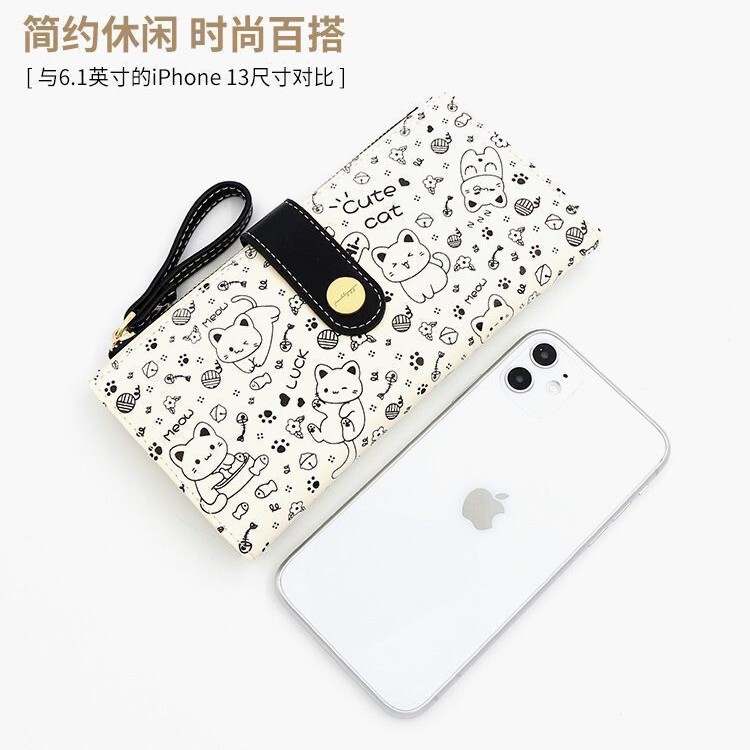 Japanese-Style Short Women's Wallet, Large Capacity, Multiple Card Slots, Coin and Id Holder, Clasp Wallet, Wholesale from Manufacturer