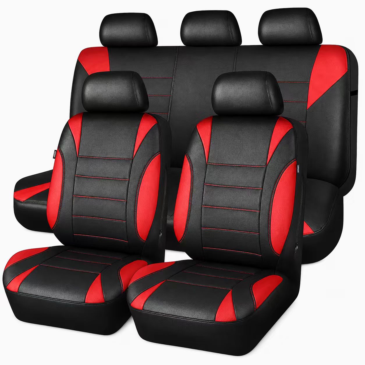 Cross-border foreign trade universal car seat covers 9-piece set with waistline design PU seat covers for Wish, AliExpress, eBay, full coverage