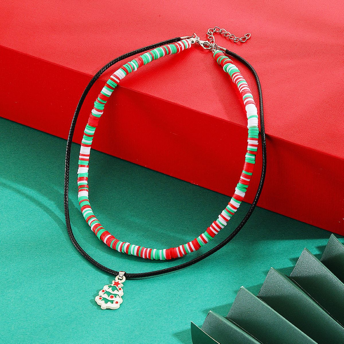 bijoux exclusifs nouveau produit collier de Noël collier de Noël multicouche collier de Noël_voghion.com