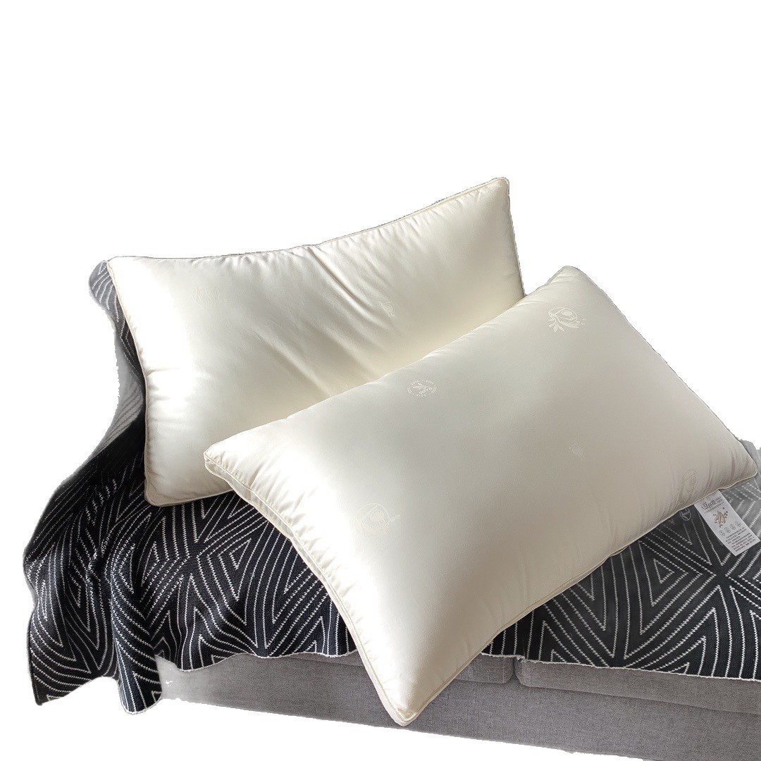 Almohada de fibra de soja de algodón para madres y bebés Clase A para proteger la columna cervical para ayudar a dormir Almohada de lujo ligera para una sola persona Almohada para estudiantes en el hogar