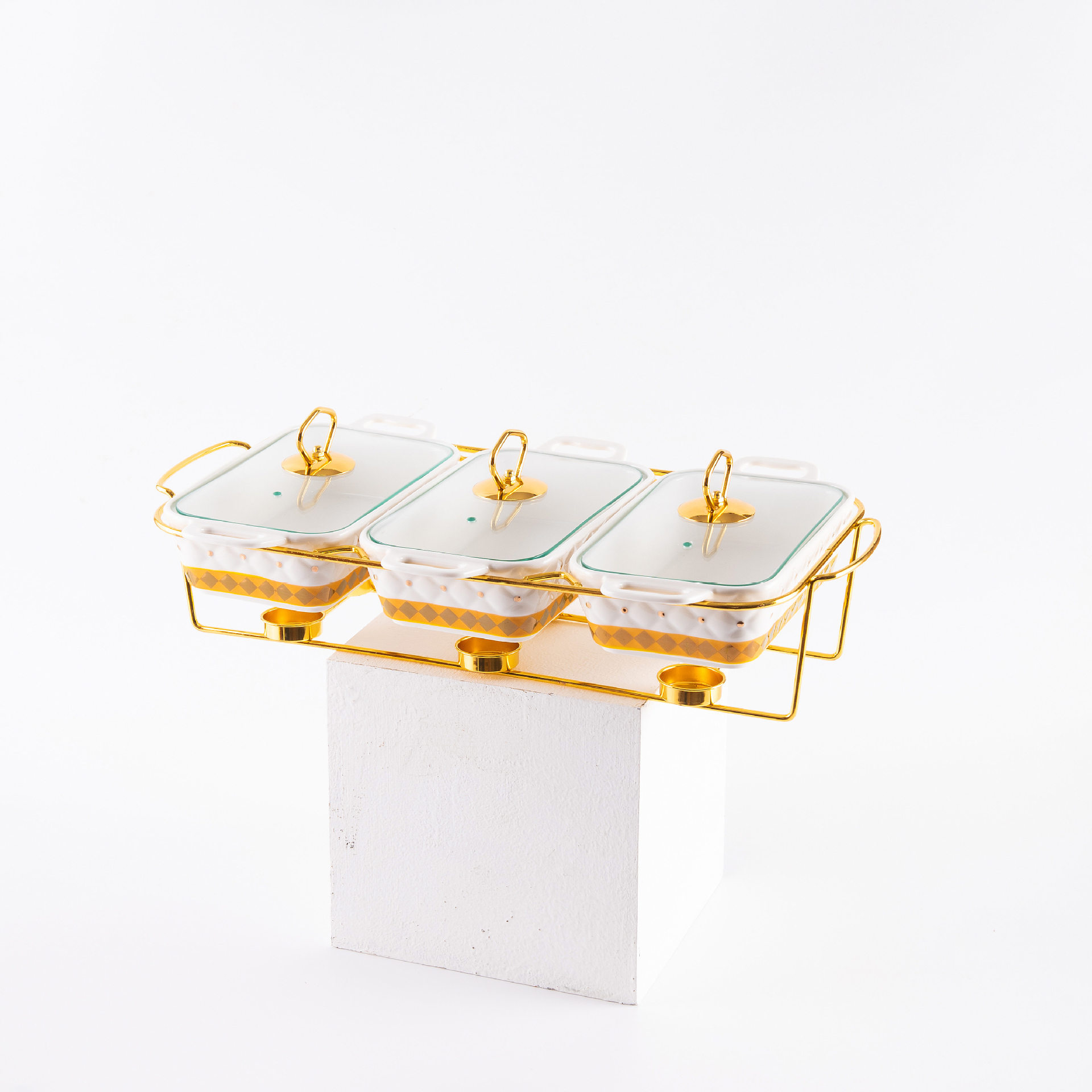 Gold point White