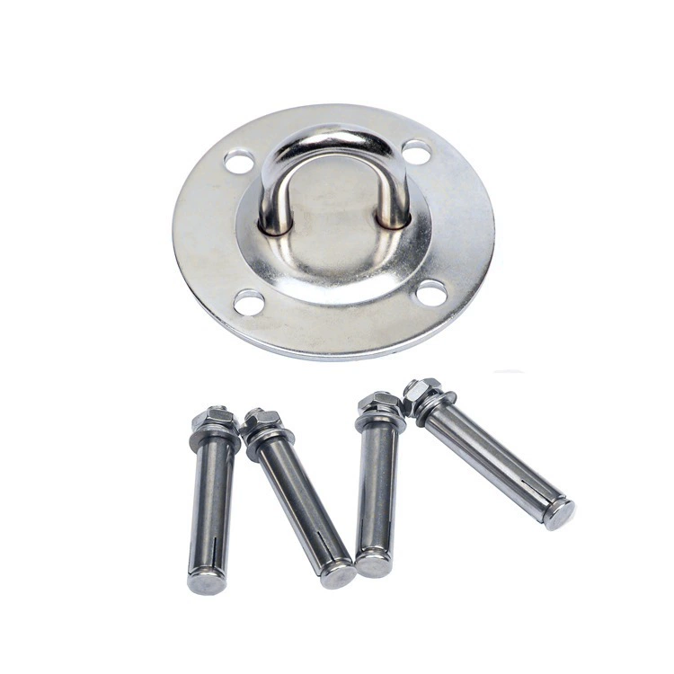 Stainless Steel Aerial Yoga Fixed Disc Hammock Sandbag Swing Top Buckle Hanging Chair Hook Load-Bearing Fixed Round Hanging Disc